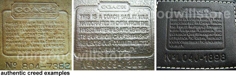 coach search by serial number